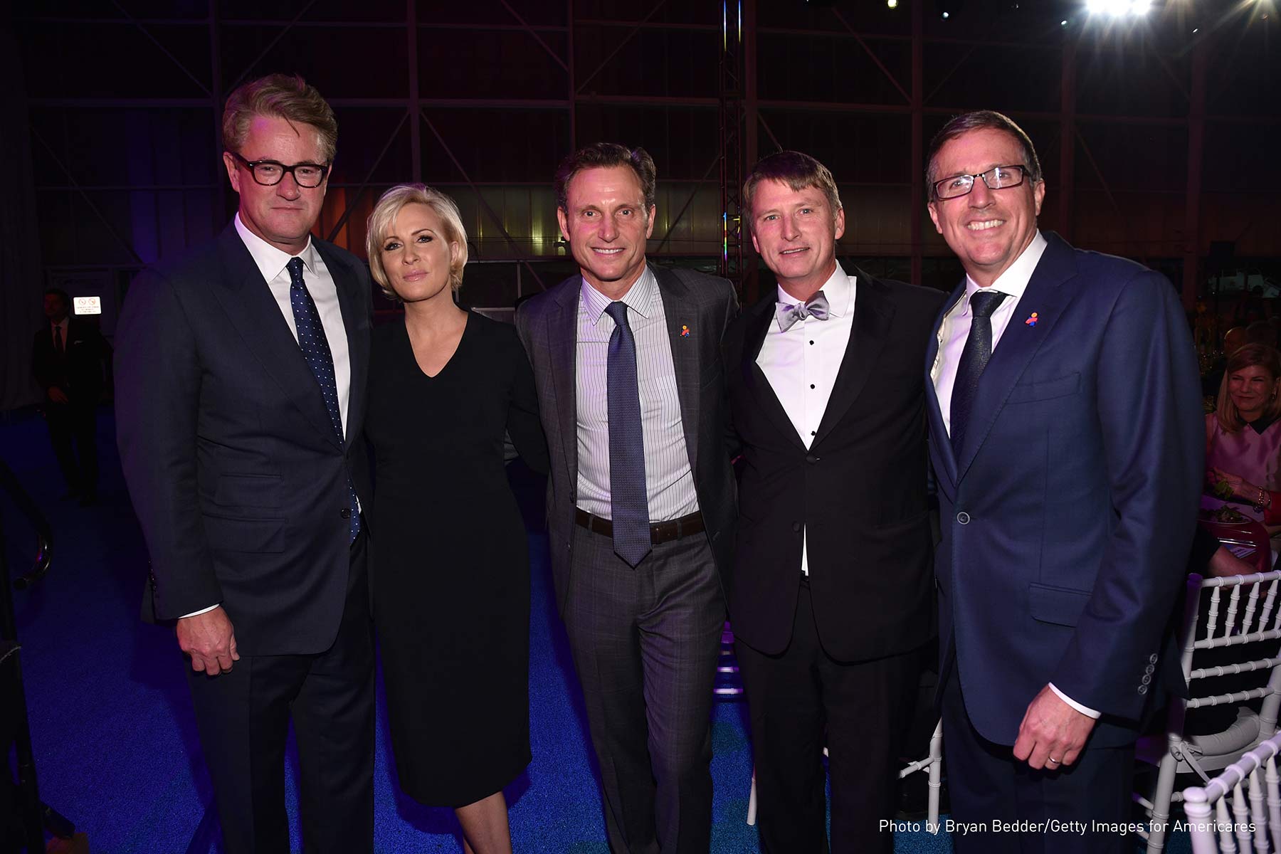 At the Airlift Benefit Joe Scarborough, Mika Brzezinski, Tony Goldwyn, Jonathan Bush Jr. and Americares President and CEO Michael J. Nyenhuis at the 2017 Americares Airlift Benefit.