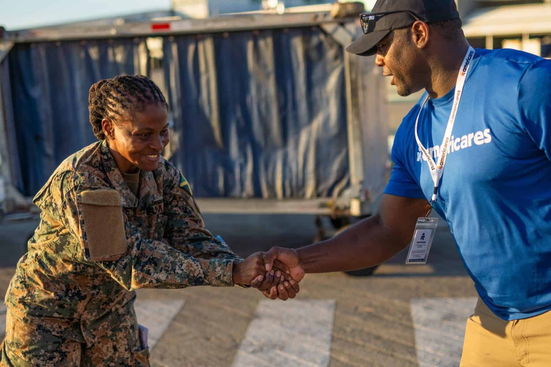Americas supplies are received by local partner.