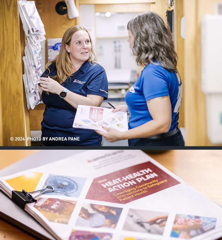 health health action plan being discussed at a health clinic