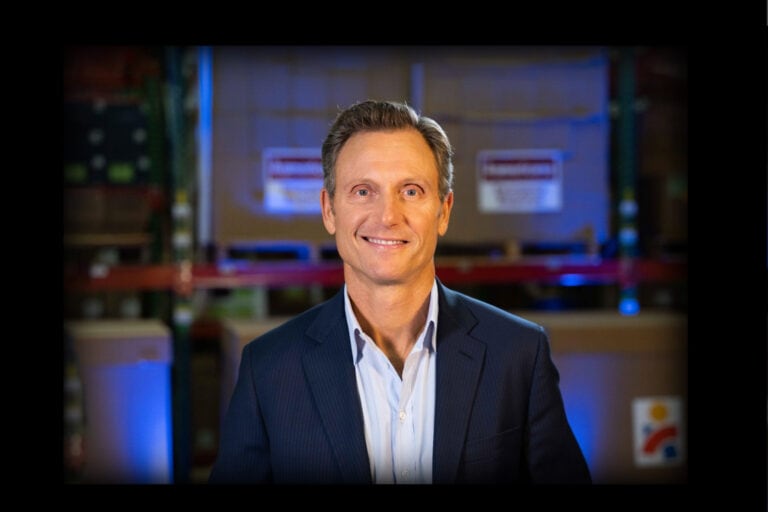 Tony Goldwyn broadcasts live from Americares Global Distribution Center.